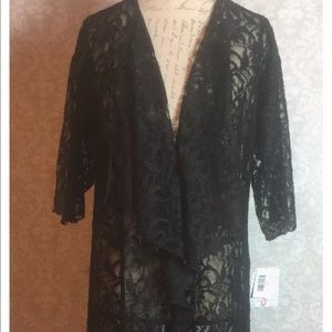 LulaRoe black Lace Shirley